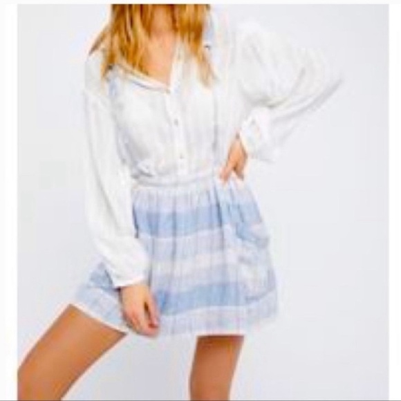 Free People Summer Breeze Jumper Suspender Skirt. Size 6. D15/A - Picture 1 of 7